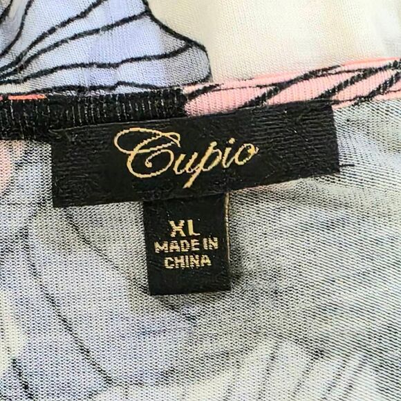 Cupio Colorful Floral Print Tunic Top XL - Picture 5 of 7